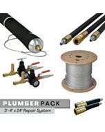 PipePatch Plumber Pack 3"- 4" x 24"  No Dig Trenchless Repair System