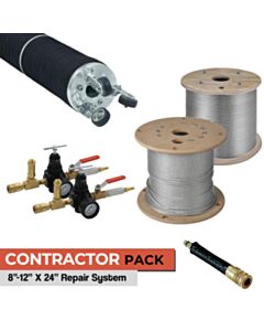 PipePatch Contractor Pack 8"-12" x 24" No Dig Trenchless Repair System