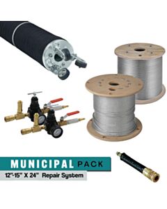 PipePatch Municipal Pack 12"-15" x 24" No Dig Trenchless Repair System