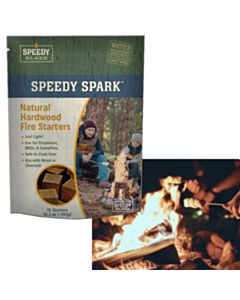 Speedy Spark Natural Hardwood Fire Starter Kindling